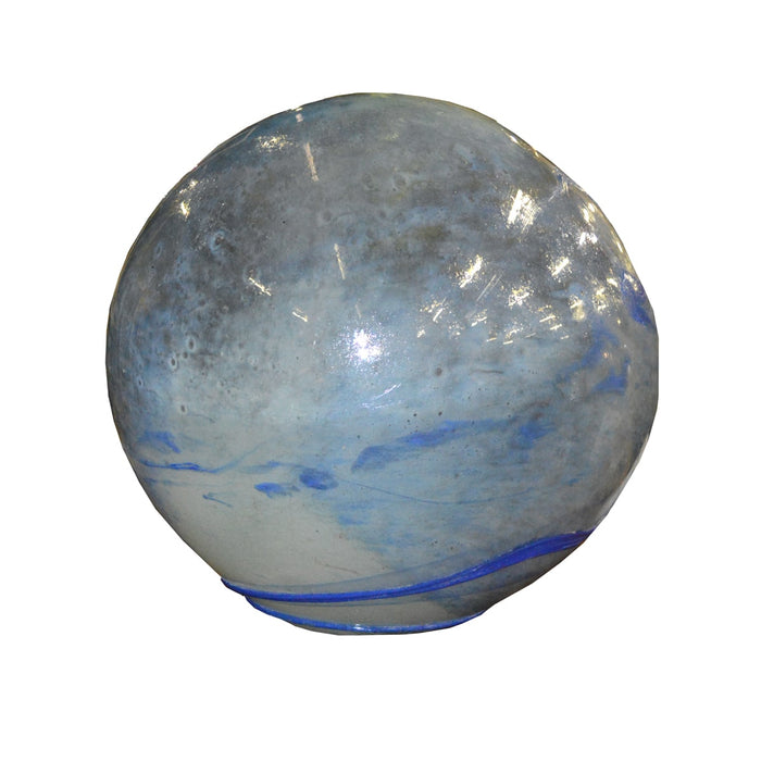 GJ Styles - Hand Blown Big Ball Lamp w/ Blue Stripe - AM41
