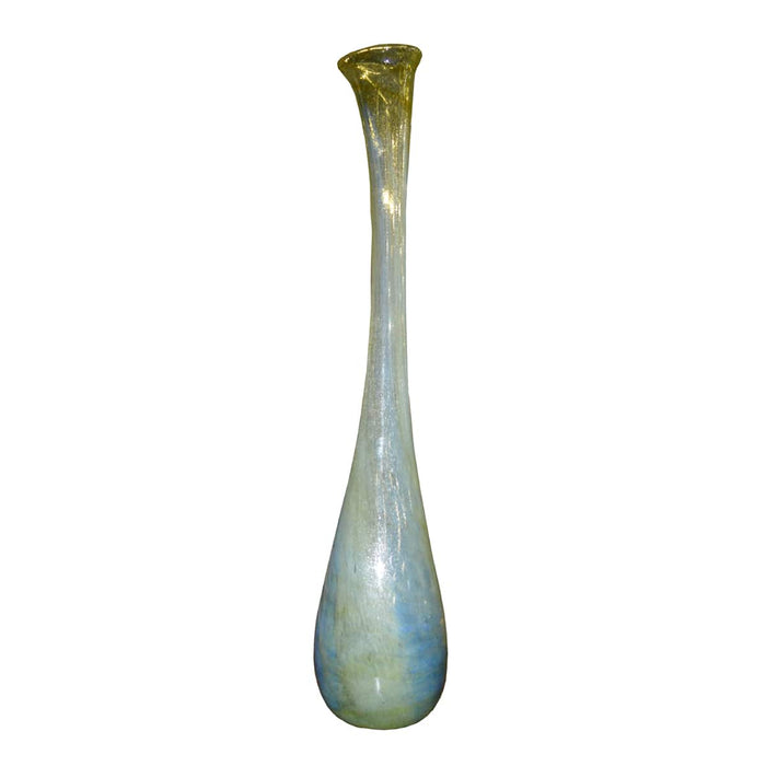 GJ Styles - Hand Blown Duck Mouth Vase in Gold - AM42