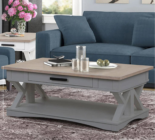 Parker House - Americana 3 Piece Ocassional Set in Dove - AME#01-02-DOV - GreatFurnitureDeal