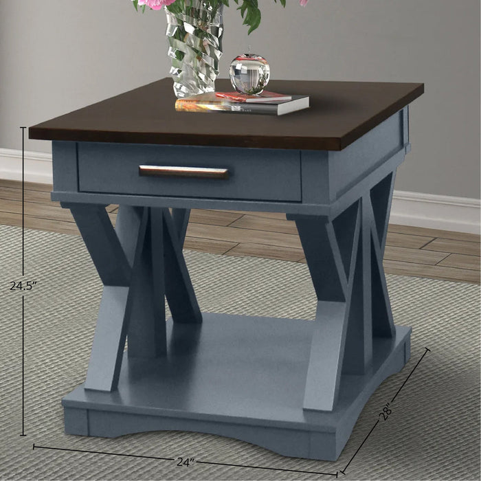 Parker House - Americana 3 Piece Occasional Set in Denim - AME#01-02-DEN - GreatFurnitureDeal