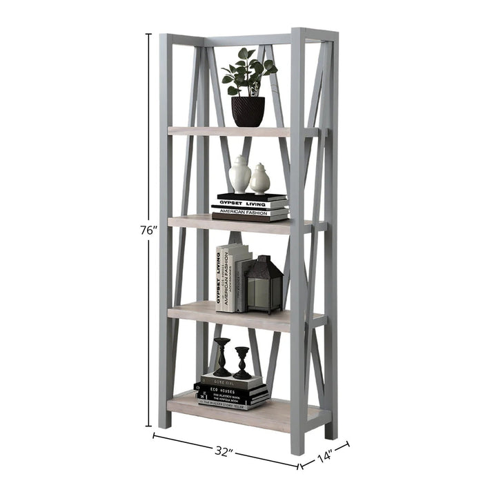 Parker House - Americana Modern Etagere Bookcase in Dove - AME#330-DOV