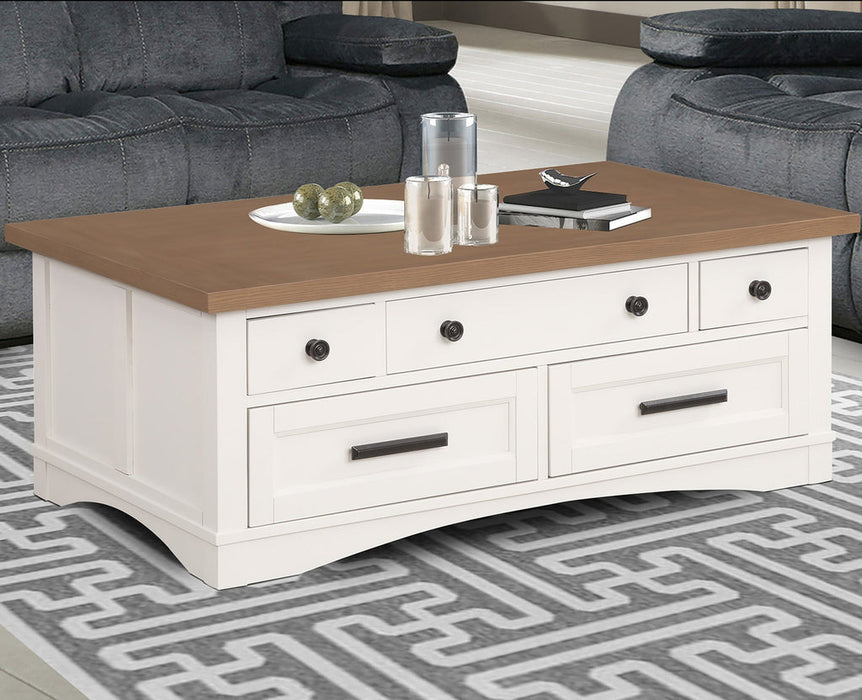 Parker House - Americana Modern Cotton Cocktail Table with Lift Top in Cotton - AME#05-COT - GreatFurnitureDeal