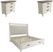 Parker House - Americana Modern 3 Piece King Shelter Bedroom Set in Cotton - BAME#1266-3-51303-COT-3SET - GreatFurnitureDeal