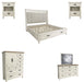 Parker House - Americana Modern 6 Piece King Shelter Bedroom Set in Cotton - BAME#1266-3-52232-COT-6SET - GreatFurnitureDeal