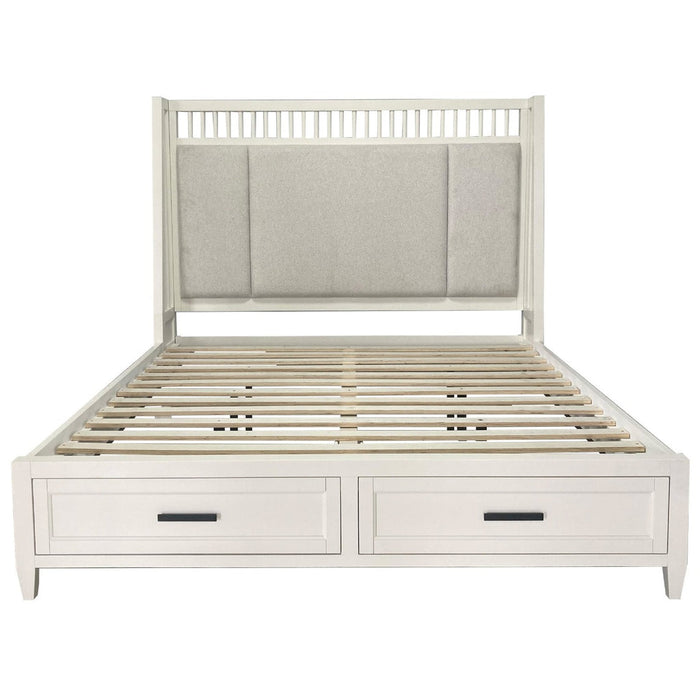 Parker House - Americana Modern 3 Piece King Shelter Bedroom Set in Cotton - BAME#1266-3-52232-COT-3SET - GreatFurnitureDeal