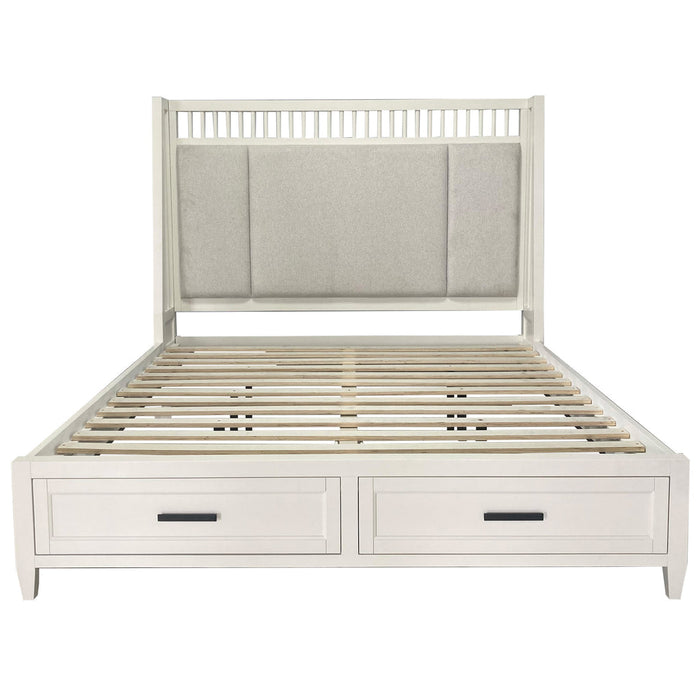 Parker House - Americana Modern King Shelter Bed in Cotton - BAME#1266-3-COT - GreatFurnitureDeal