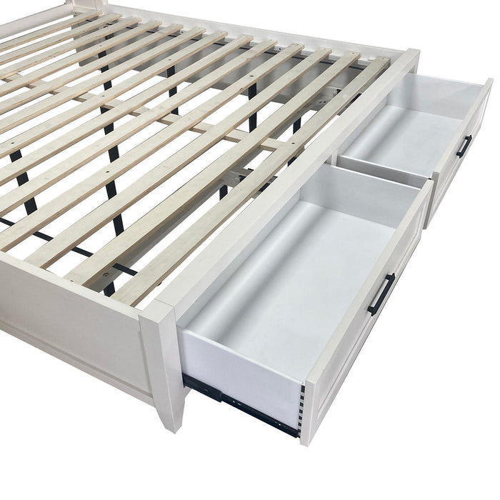 Parker House - Americana Modern King Shelter Bed in Cotton - BAME#1266-3-COT - GreatFurnitureDeal