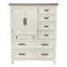 Parker House - Americana Modern 2 Door Chest with 7 Drawer and work station in Cotton - BAME#42507-COT - GreatFurnitureDeal