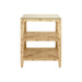 Worlds Away - Amie Three Tier Square Side Table In Burl Wood - AMIE BW - GreatFurnitureDeal