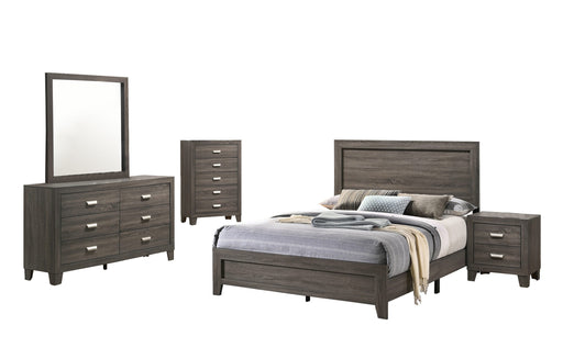 Mariano Furniture - Anastasia 5 Piece Eastern King Bedroom Set in Natural Gray - BQ-ANA-EK4C - GreatFurnitureDeal