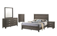 Mariano Furniture - Anastasia 5 Piece Full Size Bedroom Set in Natural Gray - BQ-ANA-F4C - GreatFurnitureDeal