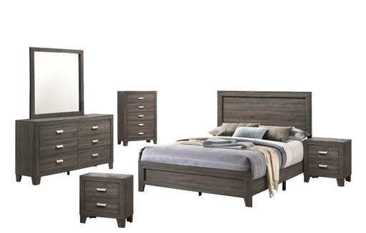 Mariano Furniture - Anastasia 6 Piece Twin Size Bedroom Set in Natural Gray - BQ-ANA-T4NC - GreatFurnitureDeal