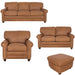 Mariano Italian Leather Furniture - Andrew 4 Piece Living Room Set in Tan - Andrew-SLCO-4004 - GreatFurnitureDeal