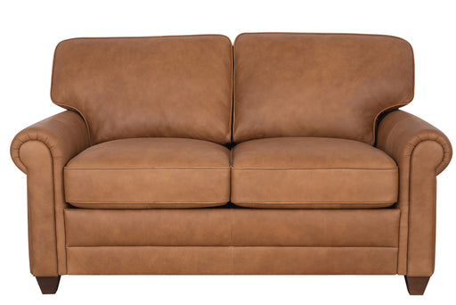 Mariano Italian Leather Furniture - Andrew Loveseat in Tan - Andrew-L-4004 - GreatFurnitureDeal