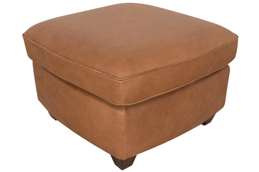 Mariano Italian Leather Furniture - Andrew Ottoman in Tan - Andrew-O-4004 - GreatFurnitureDeal