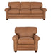 Mariano Italian Leather Furniture - Andrew 2 Piece Sofa Set in Tan - Andrew-SC-4004 - GreatFurnitureDeal