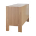 Worlds Away - Two Drawer Side Table With Fluted Detail In Natural Oak - ANDRE NO - GreatFurnitureDeal