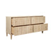 Worlds Away - Angus Four Drawer Chest With Fluted Detail in Cerused Oak - ANGUS CO - GreatFurnitureDeal
