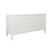 Worlds Away - Angus Four Drawer Chest With Fluted Detail in Matte White Lacquer - ANGUS WH - GreatFurnitureDeal