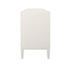 Worlds Away - Angus Four Drawer Chest With Fluted Detail in Matte White Lacquer - ANGUS WH - GreatFurnitureDeal