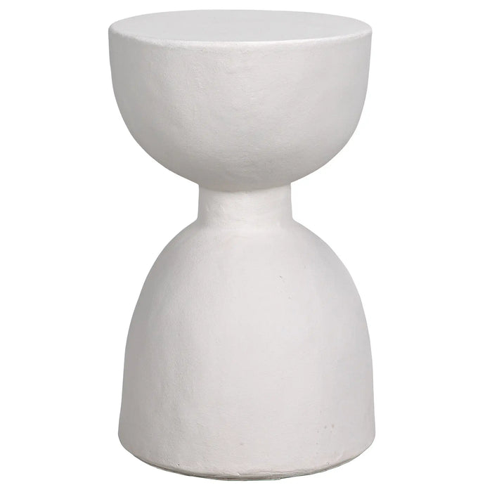 NOIR Furniture - Hourglass Stool, White Fiber Cement - AR-162WFC