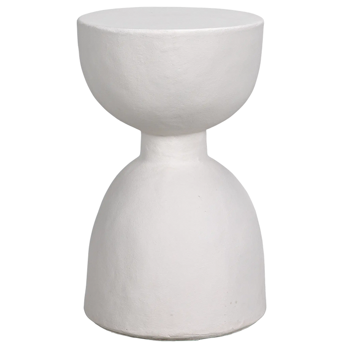 NOIR Furniture - Hourglass Stool, White Fiber Cement - AR-162WFC