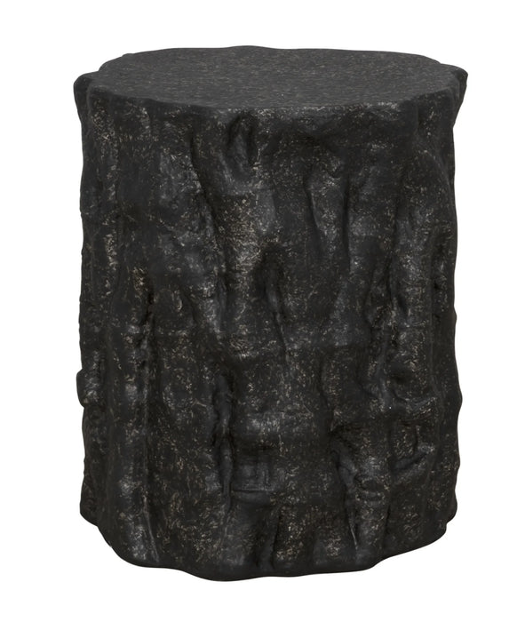 Noir Furniture - Damono Stool/Side Table, Black Fiber Cement - AR-304BF