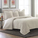 AICO Furniture - Aragoza"3pc Queen Quilt Set"Cream - BCS-QQT3-ARGZA-CRM - GreatFurnitureDeal