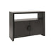 Worlds Away - Aspen Two Door Console Table With Open Shelf In Black - ASPEN BLK - GreatFurnitureDeal
