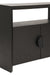 Worlds Away - Aspen Two Door Console Table With Open Shelf In Black - ASPEN BLK - GreatFurnitureDeal