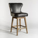 Rockwell Swivel Counter Stool in Essex Grey and Antique Charcoal - AT018C-EG/AC - GreatFurnitureDeal