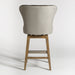 Rockwell Swivel Counter Stool in Essex Grey and Antique Charcoal - AT018C-EG/AC - GreatFurnitureDeal