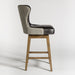 Rockwell Swivel Bar Stool in Essex Grey and Antique Charcoal - AT018B-EG/AC - GreatFurnitureDeal