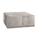 Felix Large Leather Ottoman in Smoke Suede - AT075-SMS - GreatFurnitureDeal