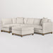 Clayton Sectional - Left Arm Facing in Tweed Alabaster and Driftwood - AT10301-TA/DFW-LAF - GreatFurnitureDeal