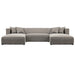 Haven U-shape Sectional in Textured Basalt - AT10323-TXB - GreatFurnitureDeal