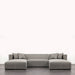 Haven U-shape Sectional in Textured Basalt - AT10323-TXB - GreatFurnitureDeal