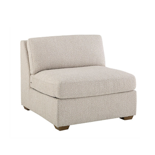 Reese ARMLESS SOFA in Textured Oatmeal - AT10923-TXO - GreatFurnitureDeal