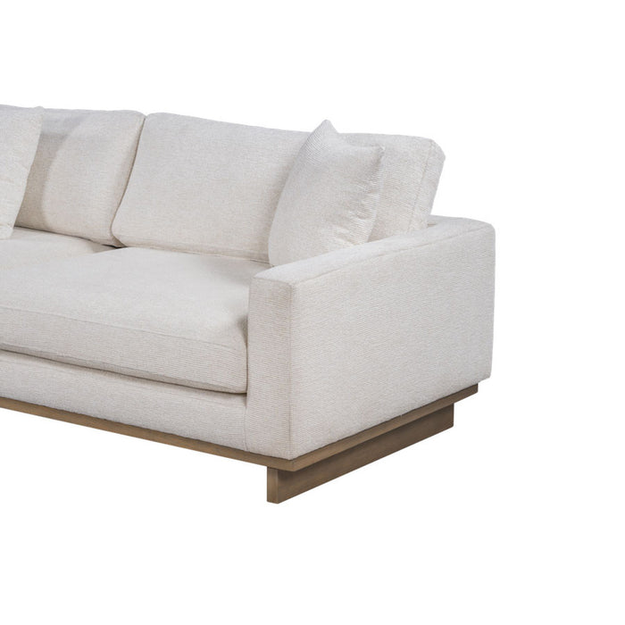 LAF Paxton Sectional in Swiss Cream and Modern Mocha - AT10961-SWC/MMC - GreatFurnitureDeal