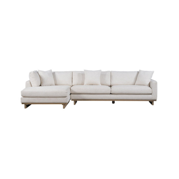 LAF Paxton Sectional in Swiss Cream and Modern Mocha - AT10961-SWC/MMC - GreatFurnitureDeal