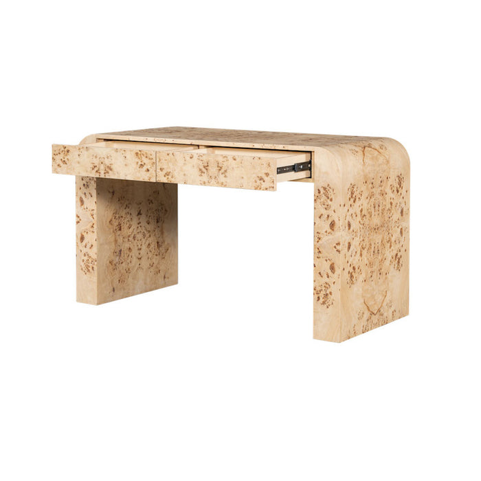 Brea Desk in Toasted Burl - AT182-TSB - GreatFurnitureDeal