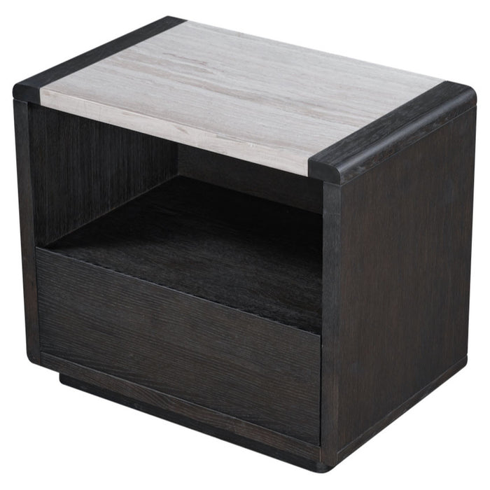 Slade One Drawer Nightstand in Light Limestone and Dark Cinder - AT20280-DKC/LTL - GreatFurnitureDeal