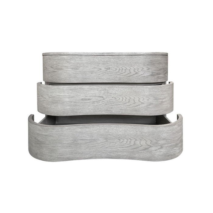 Emery Three Drawer Nightstand in Dusted Stone - AT20290-DDS - GreatFurnitureDeal