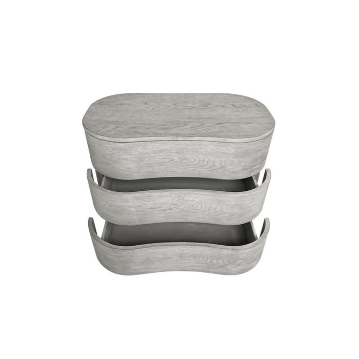 Emery Three Drawer Nightstand in Dusted Stone - AT20290-DDS - GreatFurnitureDeal