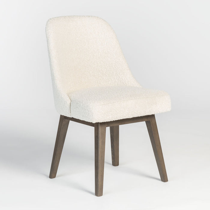 Jackie Dining Chair in Warm Cotton and Moderna Brown - AT203-WMC - GreatFurnitureDeal