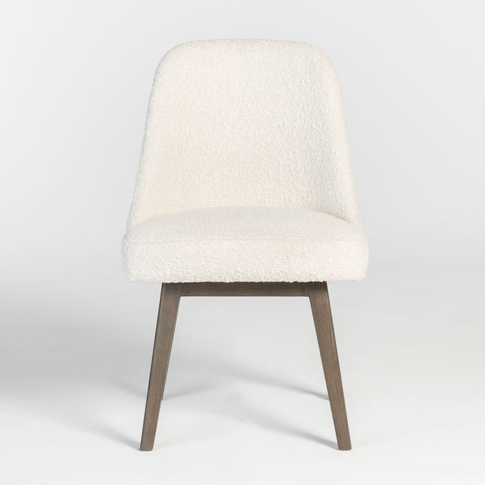 Jackie Dining Chair in Warm Cotton and Moderna Brown - AT203-WMC - GreatFurnitureDeal
