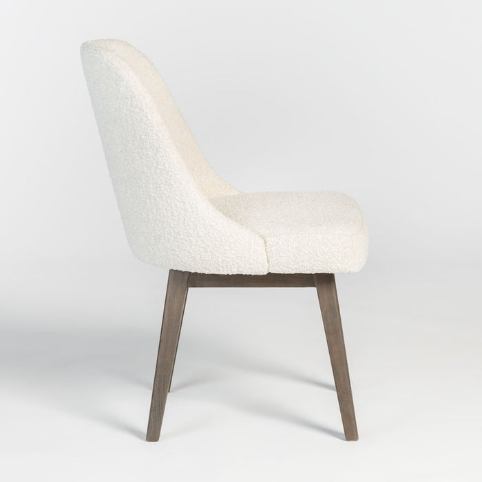 Jackie Dining Chair in Warm Cotton and Moderna Brown - AT203-WMC - GreatFurnitureDeal