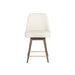 Jackie Bar Stool in Warm Cotton and Moderna Brown - AT203B-WMC - GreatFurnitureDeal