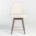 Jackie Counter Stool in Warm Cotton and Moderna Brown - AT203C-WMC - GreatFurnitureDeal