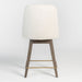 Jackie Bar Stool in Warm Cotton and Moderna Brown - AT203B-WMC - GreatFurnitureDeal